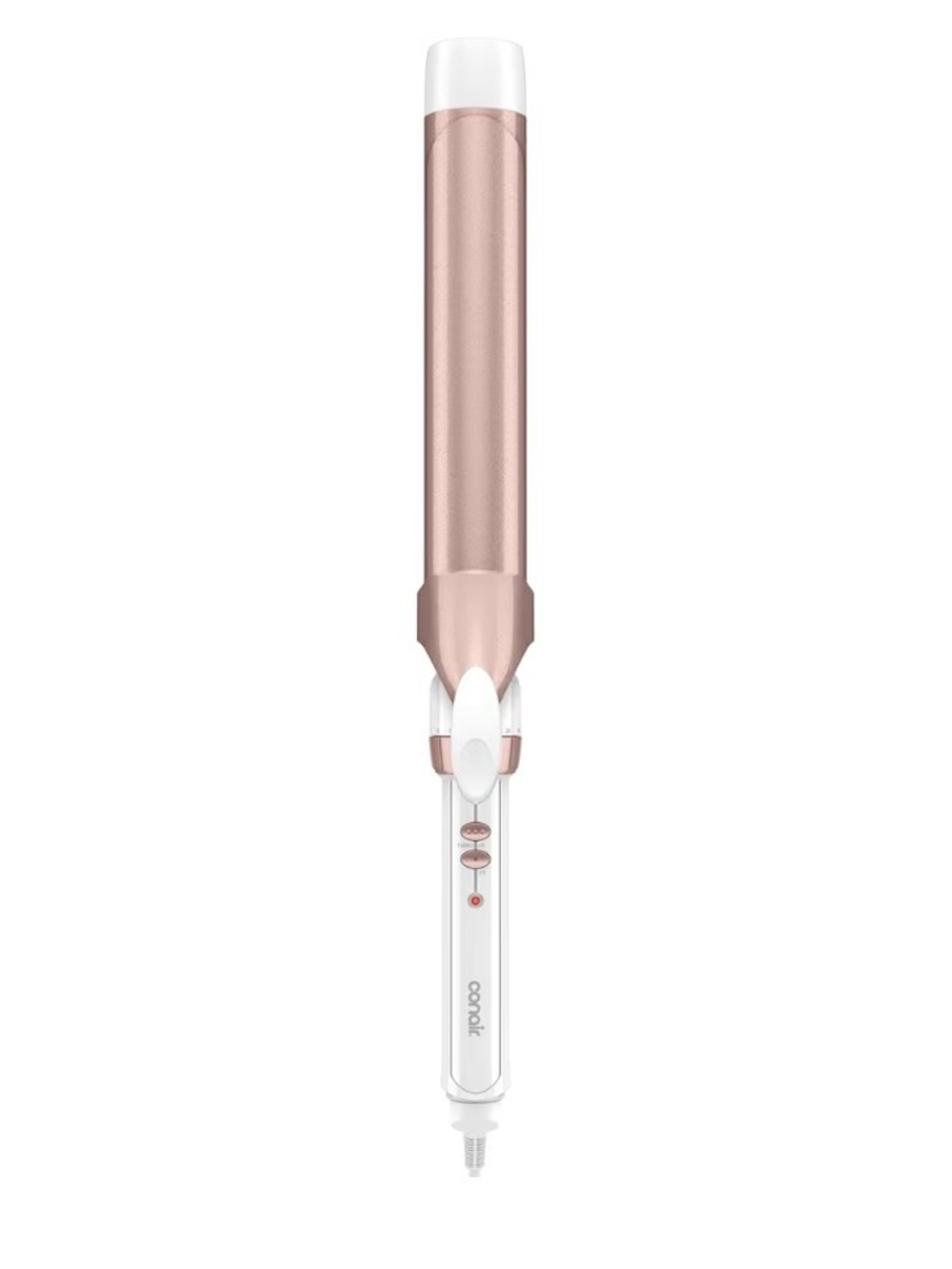 1.5 Extended Barrel Rose Gold Curling Iron with White Handle